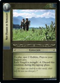 lotr tcg mines of moria foils not feared in sunlight foil