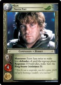 lotr tcg mines of moria sam proper poet