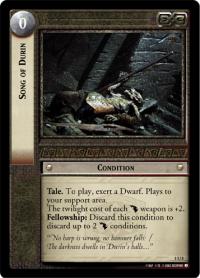 lotr tcg realms of the elf lords foils song of durin foil