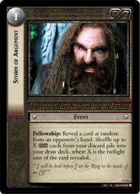 lotr tcg realms of the elf lords foils storm of argument foil