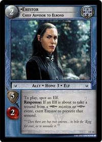 lotr tcg realms of the elf lords foils erestor chief advisor to elrond foil