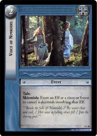 lotr tcg realms of the elf lords foils voice of nimrodel foil