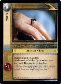 lotr tcg realms of the elf lords foils narya foil