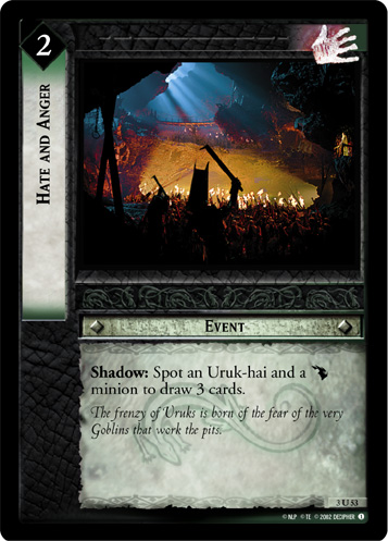 Hate And Anger (FOIL)