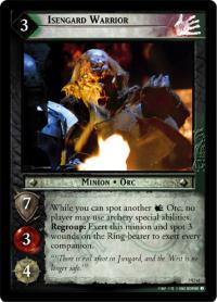 lotr tcg realms of the elf lords foils isengard warrior foil