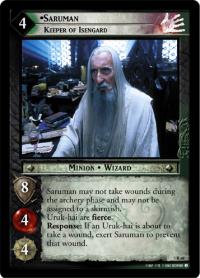 lotr tcg realms of the elf lords foils saruman keeper of isengard foil