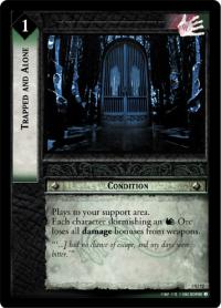 lotr tcg realms of the elf lords foils trapped and alone foil