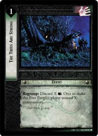 lotr tcg realms of the elf lords foils the trees are strong foil