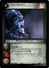 lotr tcg realms of the elf lords foils uruk ravager foil