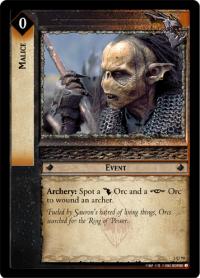 lotr tcg realms of the elf lords foils malice foil