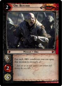 lotr tcg realms of the elf lords foils orc butcher foil