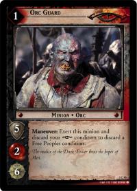 lotr tcg realms of the elf lords foils orc guard foil