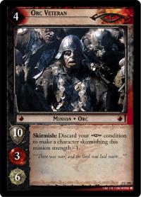 lotr tcg realms of the elf lords foils orc veteran foil