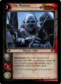 lotr tcg realms of the elf lords foils orc warrior foil