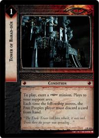 lotr tcg realms of the elf lords foils tower of barad d r foil