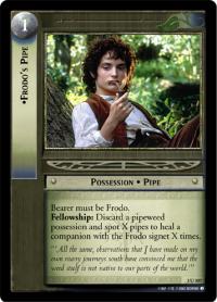 lotr tcg realms of the elf lords foils frodo s pipe foil