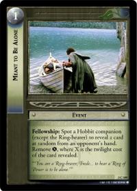 lotr tcg realms of the elf lords foils meant to be alone foil