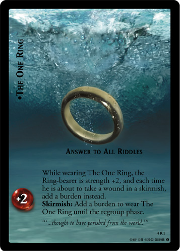 The One Ring, Answer To All Riddles