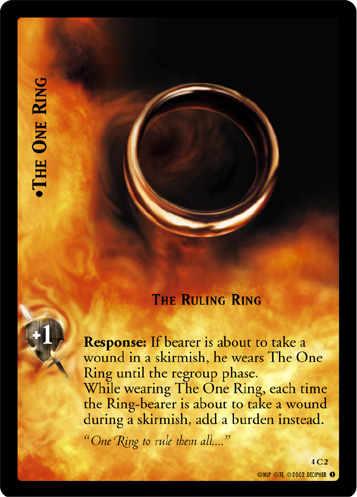 The One Ring, The Ruling Ring (FOIL) 4C2