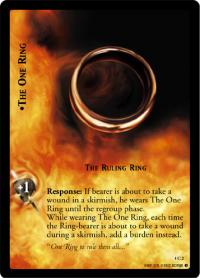 lotr tcg the two towers foils the one ring the ruling ring foil 4c2
