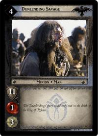 lotr tcg the two towers foils dunlending savage foil