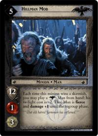 lotr tcg the two towers foils hillman mob foil