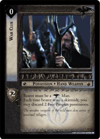 lotr tcg the two towers foils war club foil