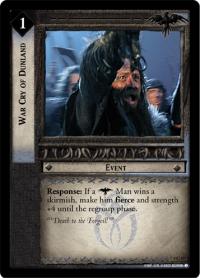 lotr tcg the two towers foils war cry of dunland foil