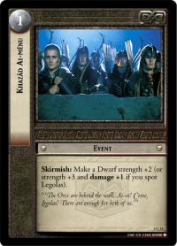 lotr tcg the two towers foils khazad ai menu foil