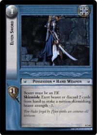 lotr tcg the two towers foils elven sword foil