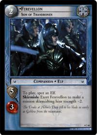 lotr tcg the two towers foils ferevellon son of thandronen foil