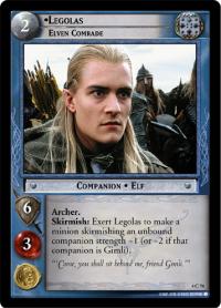 lotr tcg the two towers foils legolas elven comrade foil