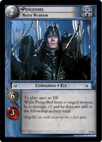 lotr tcg the two towers foils pengedhel naith warrior foil