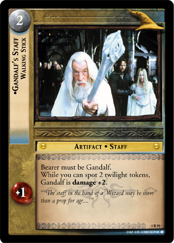 Gandalf's Staff, Walking Stick (FOIL)