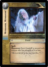 lotr tcg the two towers foils mithrandir mithrandir foil