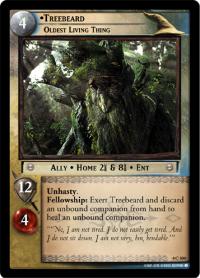 lotr tcg the two towers foils treebeard oldest living thing foil