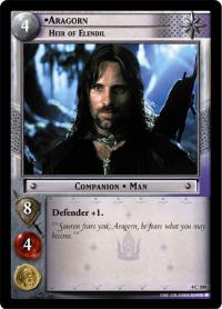 lotr tcg the two towers foils aragorn heir of elendil foil