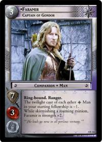 lotr tcg the two towers foils faramir captain of gondor foil