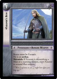 lotr tcg the two towers foils faramir s bow foil