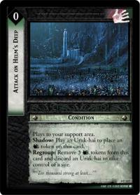 lotr tcg the two towers foils attack on helm s deep foil