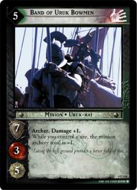 lotr tcg the two towers foils band of uruk bowmen foil