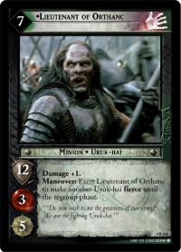 lotr tcg the two towers foils lieutenant of orthanc foil