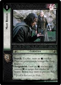 lotr tcg the two towers foils many riddles foil