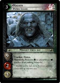 lotr tcg the two towers foils mauhur patrol leader foil