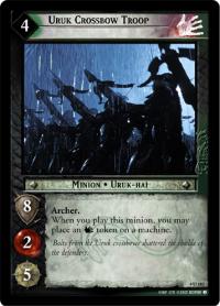 lotr tcg the two towers foils uruk crossbow troop foil