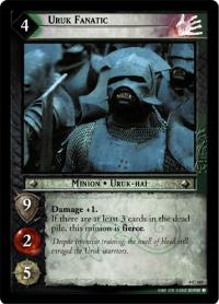 lotr tcg the two towers foils uruk fanatic foil