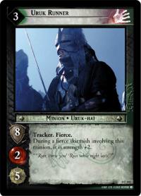 lotr tcg the two towers foils uruk runner foil