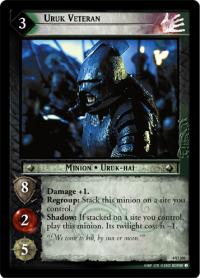 lotr tcg the two towers foils uruk veteran foil