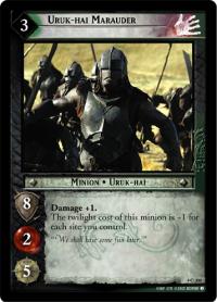 lotr tcg the two towers foils uruk hai marauder foil