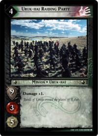 lotr tcg the two towers foils uruk hai raiding party foil